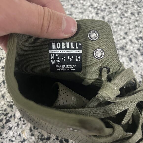 No Bull Project Unisex High Top Green Olive Shoes Size 6.5M 8W Gym Workout main image 4